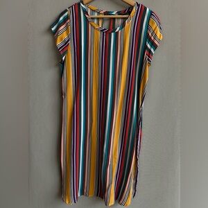 George | Multicolor Vertical Striped Tunic Dress | Shirt Dress